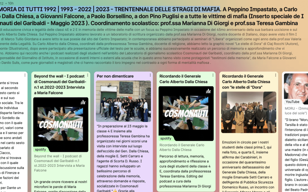 LA MEMORIA DI TUTTI 1992 | 1993-2022 | 2023 – Trentennale delle stragi di mafia